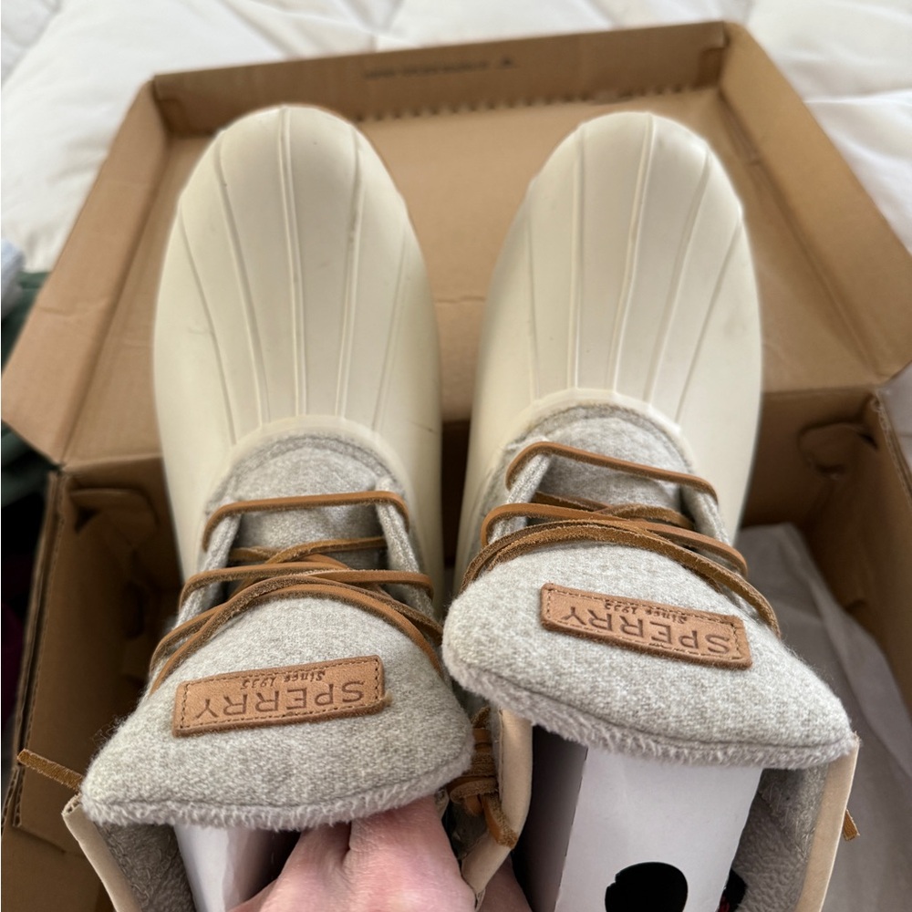 Wool Blend Waterproof Rubber Boots